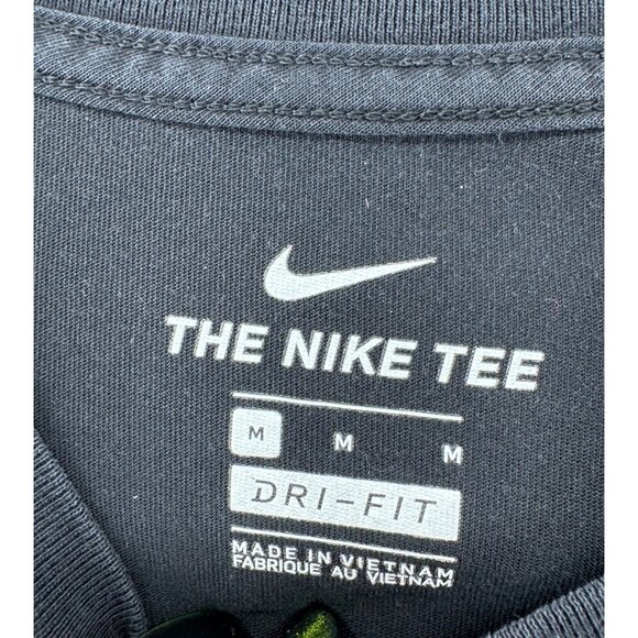 Nike Dri-FIT Mens T-Shirt Black/Red  Athletic Fit Short Sleeve  Size Medium - Picture 5 of 6